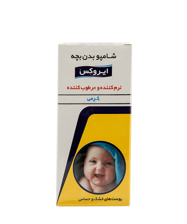 شامپو بدن کرمی بچه ایروکس EMOLLIENT AND MOISTURIZER CREAMY BABY BODY SHAMPOO IROX