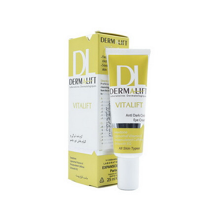 کرم ضد تیرگی و التیام بخش دور چشم درمالیفت VITALIFT ANTI DARK CIRCLE EYE CREAM DERMALIFT