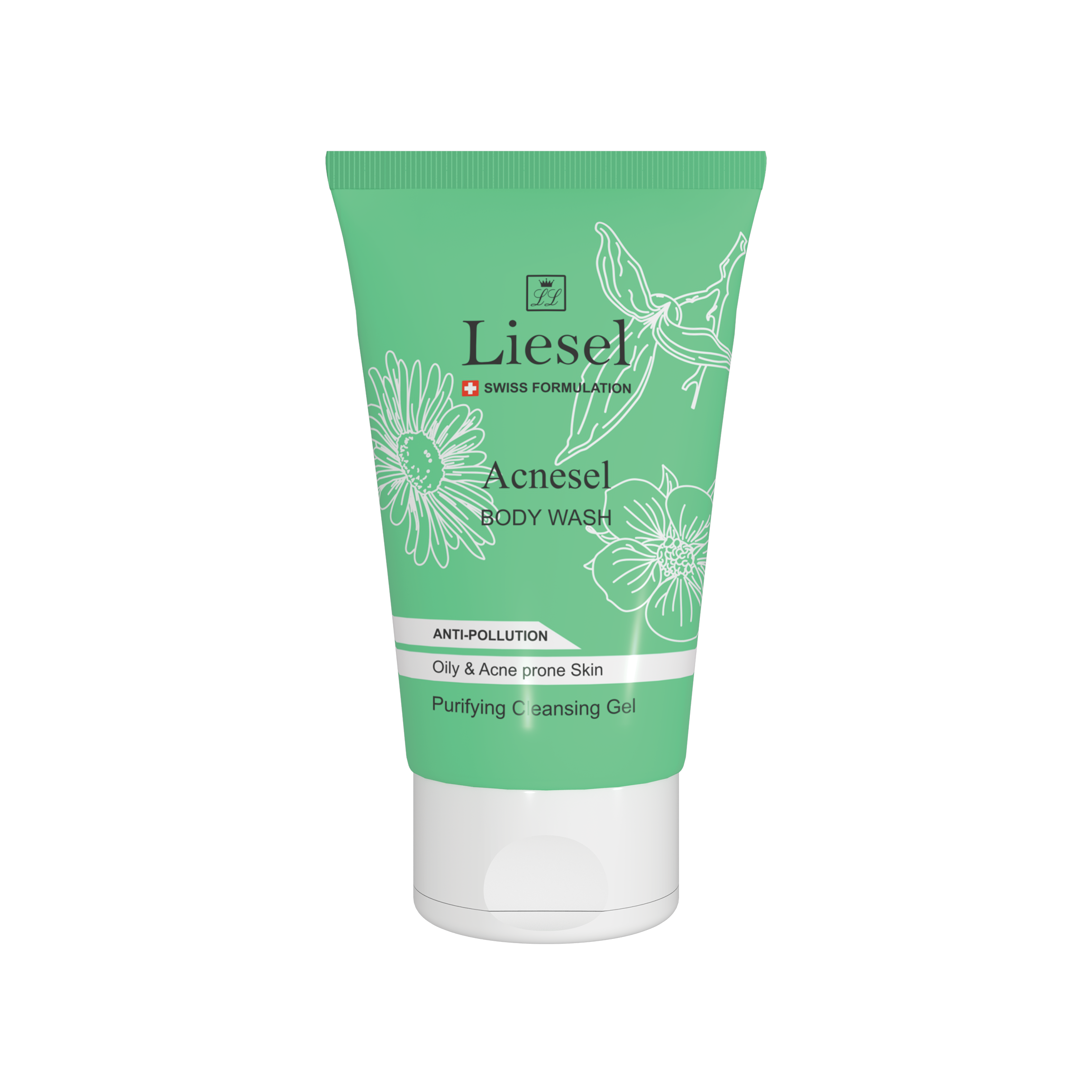 ژل شستشوی بدن پوست چرب آکنه سل لایسل LISEL BODY WASH GEL ACNESEL FOR OILY ACNE PRONE