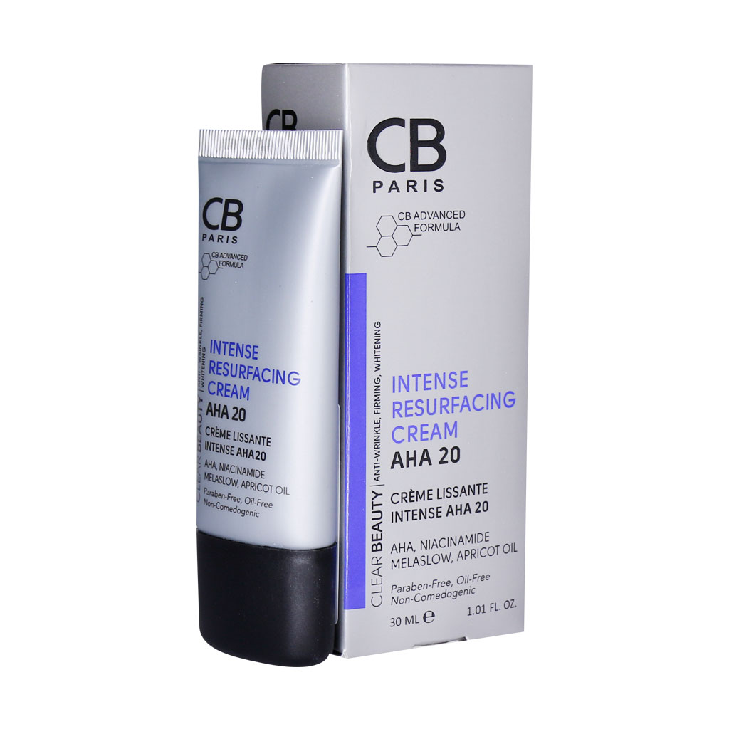 کرم لایه بردار AHA 20 درصد سی بی CB PARIS AHA 20 INTENSE RESURFACING CREAM