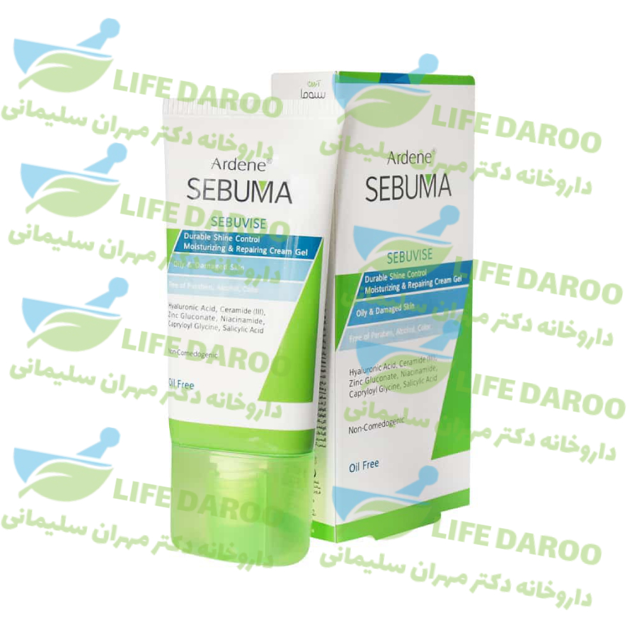 کرم ژل مرطوب کننده و بازسازی کننده آردن سبوما
