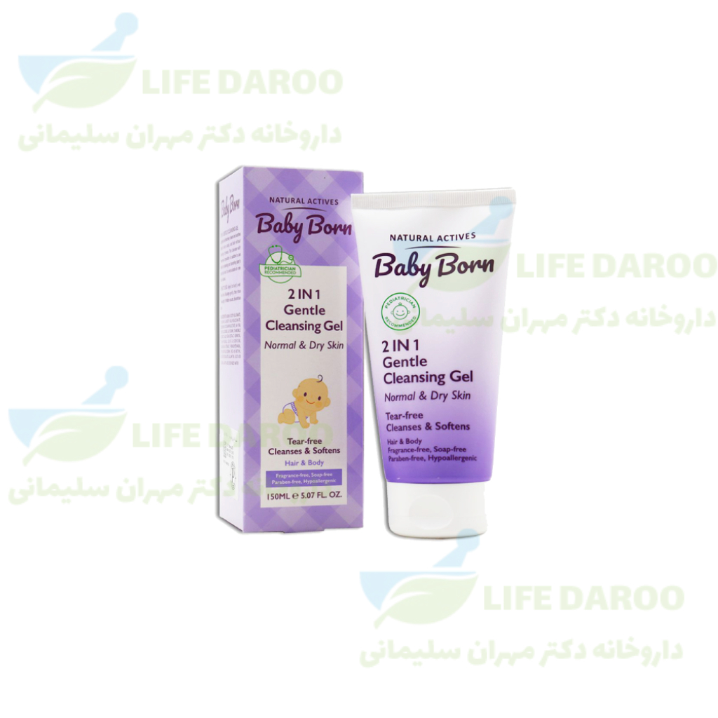 ژل شستشوی سر و بدن کودک 2 در 1 بیبی برن