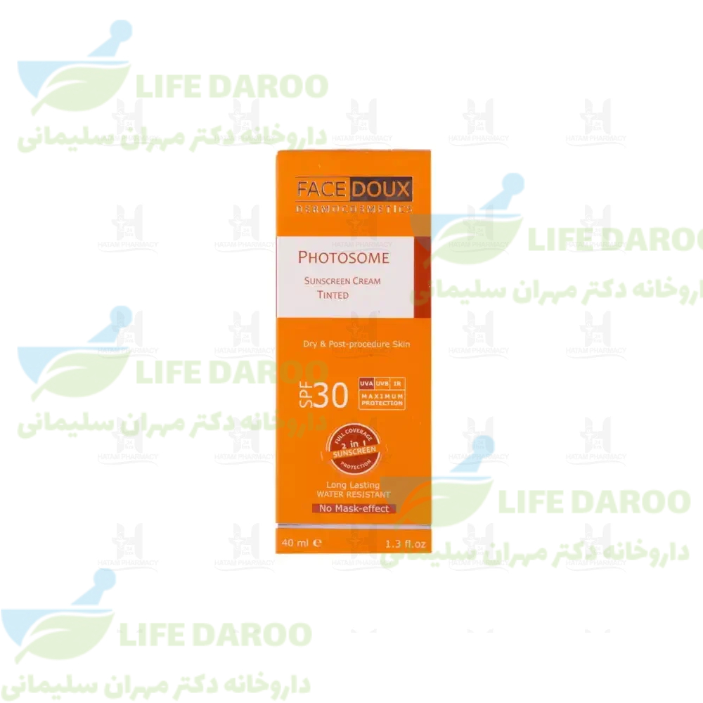 کرم ضد آفتاب رنگی فوتوزوم SPF 30 فیس دوکس