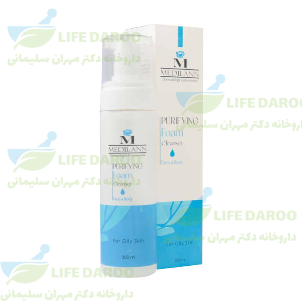 فوم شستشو و آبرسان پوست چرب مدیلن