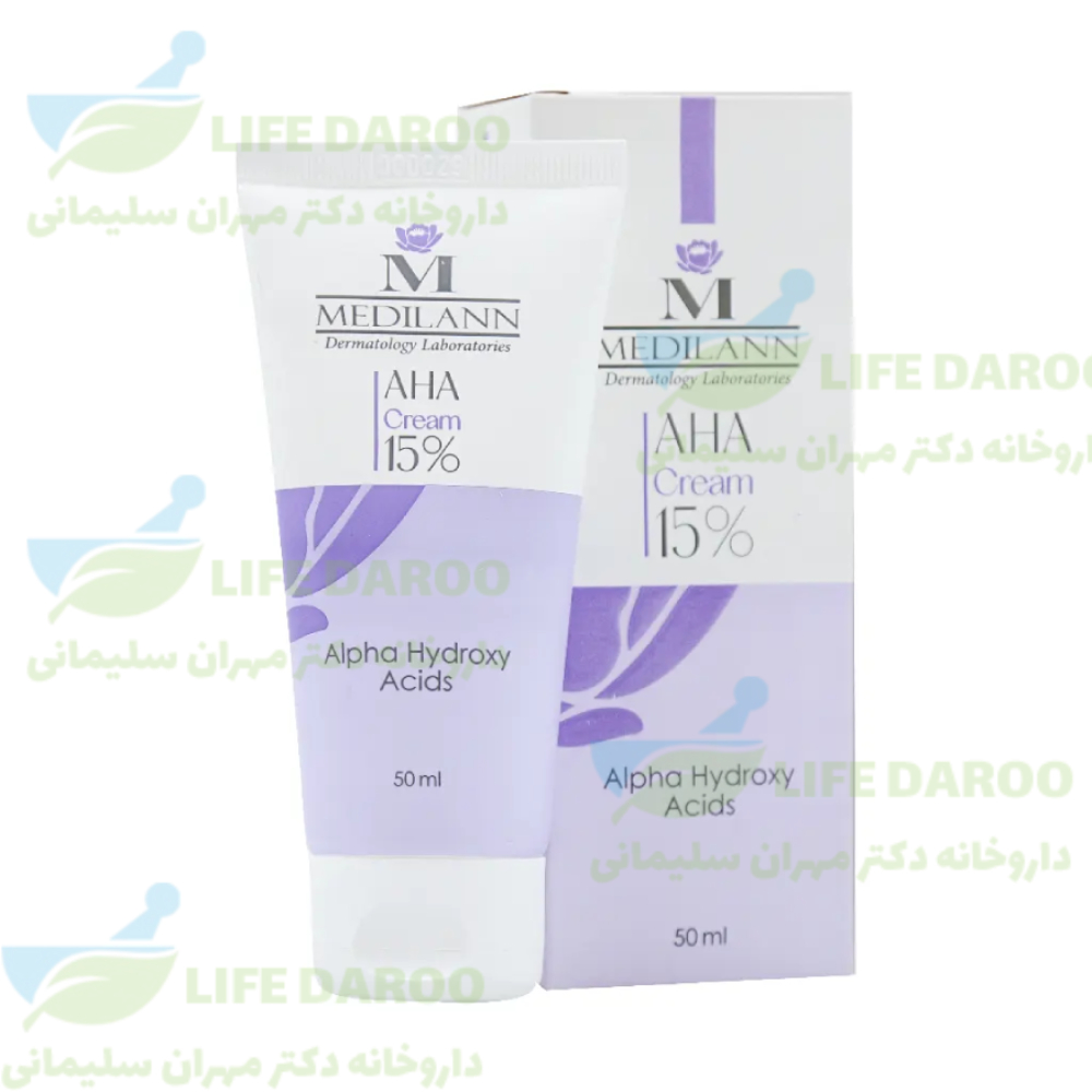 کرم لایه بردار آلفا هیدروکسی اسید 15 درصد مدیلن