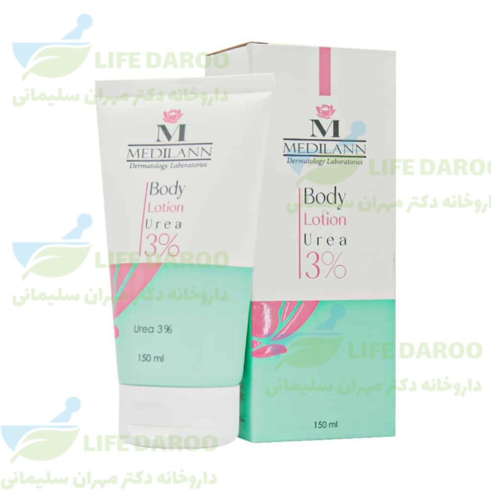 لوسیون بدن حاوی اوره 3 درصد مدیلن