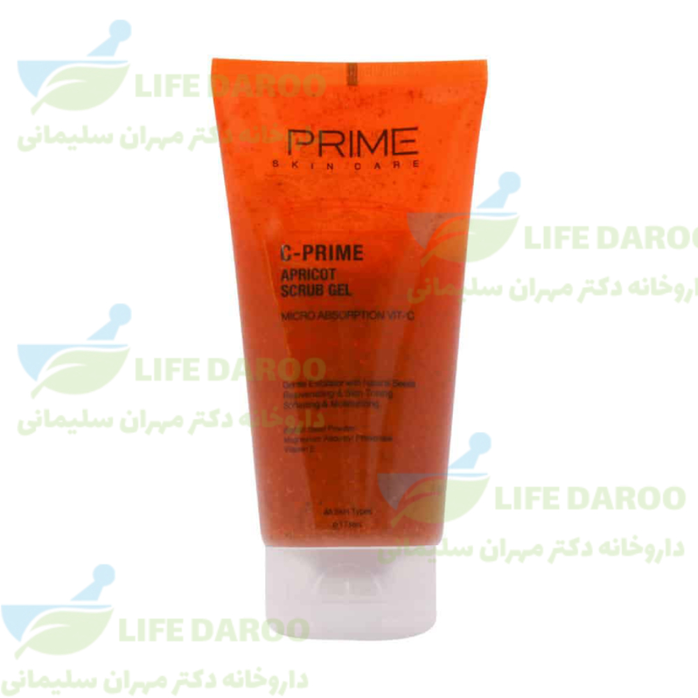 ژل اسکراب پاک کننده زردآلو و ویتامین سی پرایم