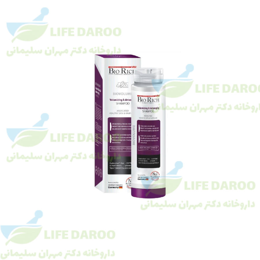 شامپو حجم دهنده و تقویت کننده بایوریچ بایو ولوم