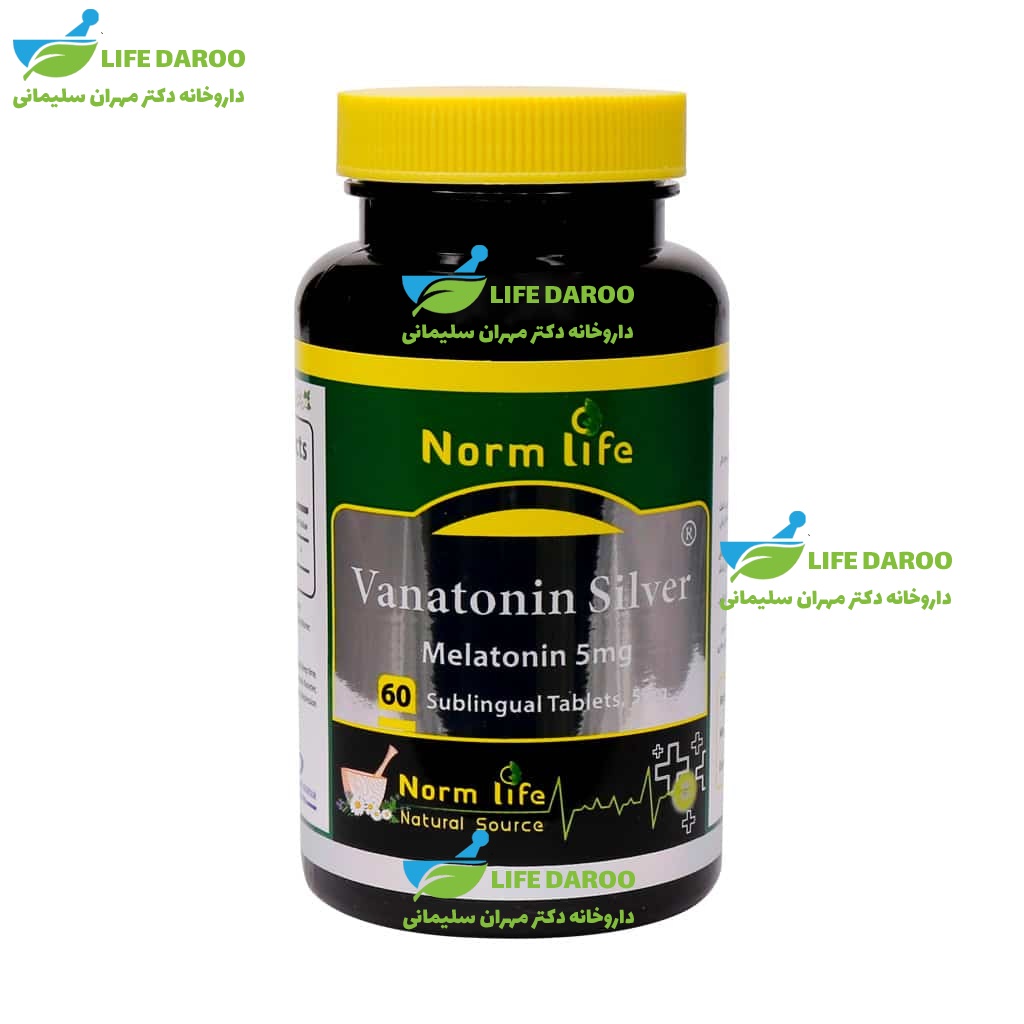 قرص زیر زبانی واناتونین سیلور 5 میلی گرم نورم لایف 60 عدد