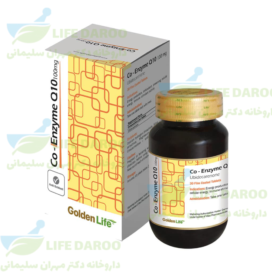 قرص کیوتن 100 میلی گرم گلدن لایف 30 عدد